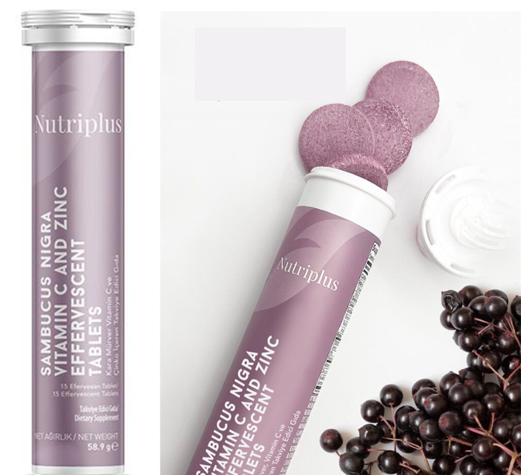 NUTRIPLUS Tablete Efervescente cu Sambucus